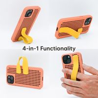 Callbuddy Hülle mit Strap Apple iPhone 17e / 16e / 15 / 14 / 13 - Coral Pop
