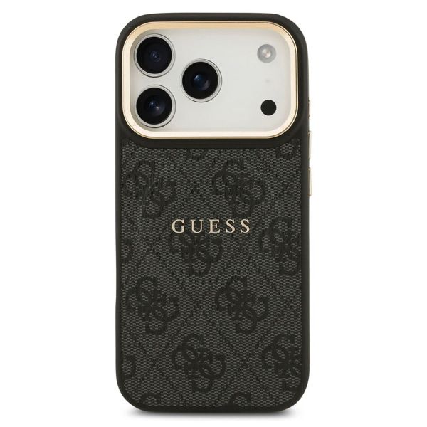 Guess Classic 4G Logo Backcover MagSafe Apple iPhone 17 Pro - Schwarz