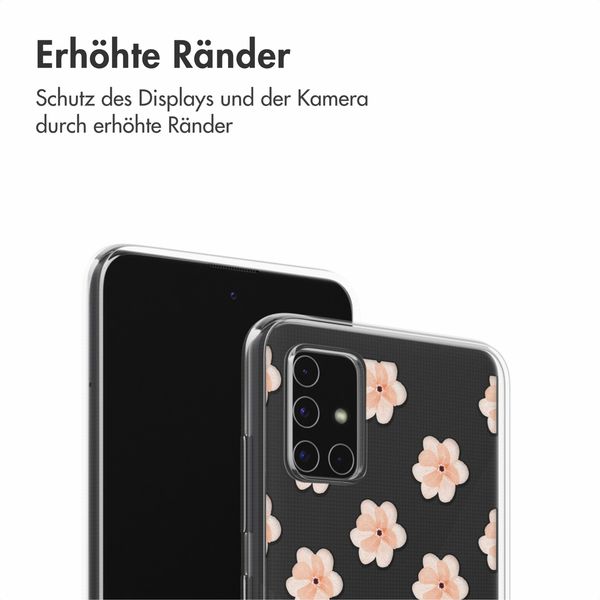 imoshion Design Hülle Samsung Galaxy A51 - Floral Peach