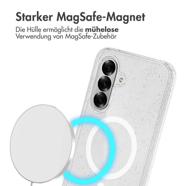 imoshion Glitzer Back Cover mit MagSafe Samsung Galaxy A56 - Glitzer Transparent