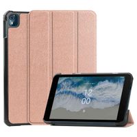 imoshion Trifold Klapphülle für das Nokia T10 - Rosegold