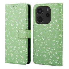imoshion Design Klapphülle Xiaomi Redmi Note 14 (4G) - Green Flowers
