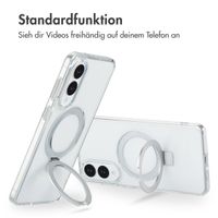 Accezz Ring Stand Backcover mit MagSafe Samsung Galaxy S25 Edge - Transparent