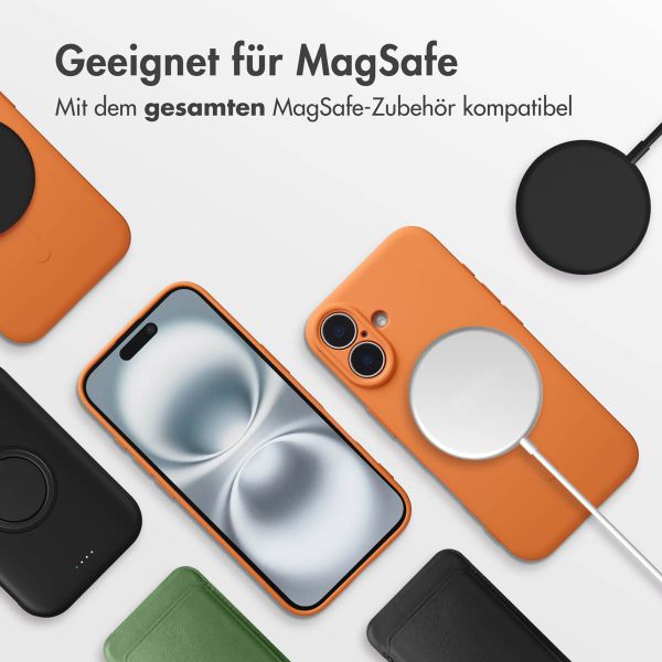 imoshion Color Back Cover mit MagSafe Apple iPhone 16 - Neon Orange