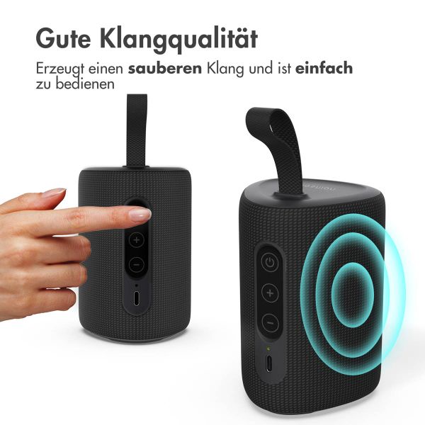 imoshion Bluetooth Speaker Mini - Kabelloser Lautsprecher - Schwarz