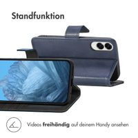 imoshion Luxuriöse Klapphülle Samsung Galaxy S25 Edge - Dunkelblau