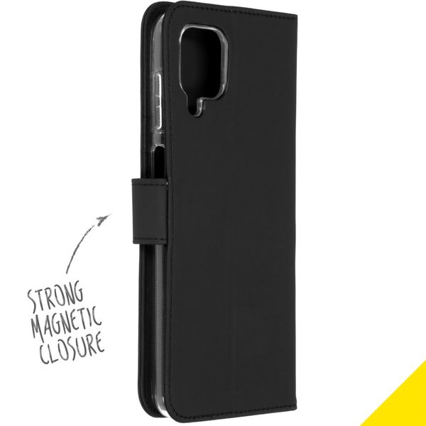 Accezz Wallet TPU Klapphülle Samsung Galaxy A12 - Schwarz
