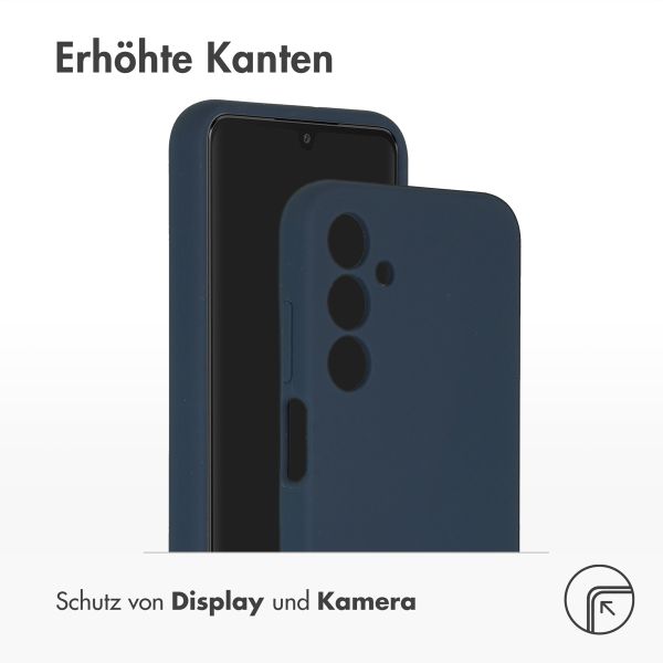 Accezz Liquid Silikoncase für das Samsung Galaxy A25 (5G) - Dunkelblau