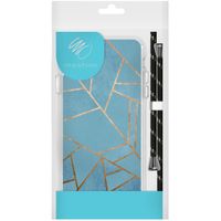 imoshion Design Hülle mit Band Samsung Galaxy A52(s) (5G/4G) - Blue Graphic