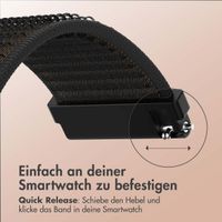 imoshion Nylonband mit Klettverschluss - Universelle 22 mm Anschluss - Schwarz