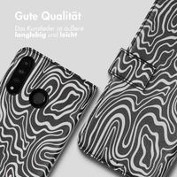 imoshion ﻿Design Klapphülle für das Huawei P30 Lite - Black And White