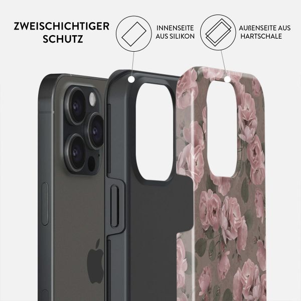 Burga Tough Back Cover für das Apple iPhone 15 Pro Max - Vintage Glamour