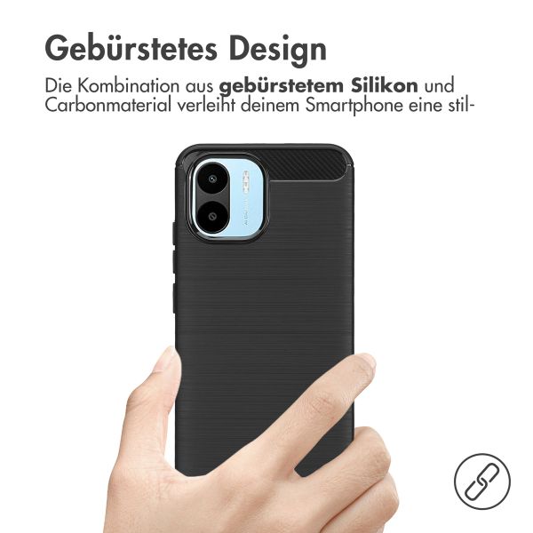 imoshion Brushed Back Cover für das Xiaomi Redmi A1 / A2 - Schwarz