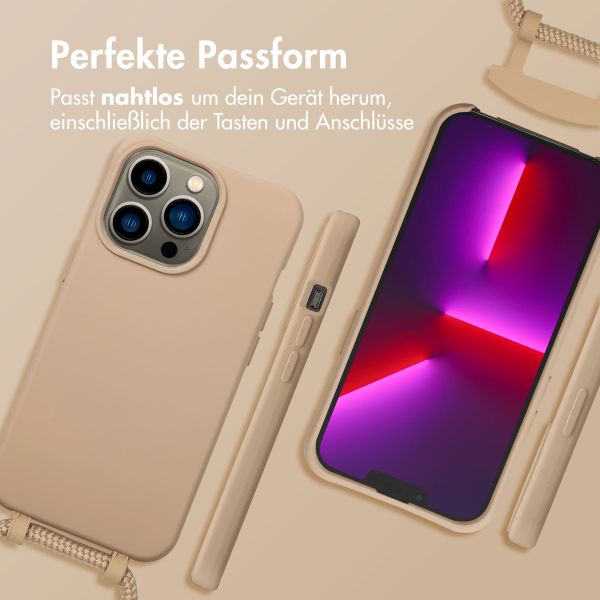 imoshion Color Backcover mit abnehmbarem Handykette und MagSafe Apple iPhone 13 Pro - Nude