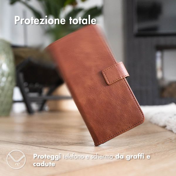 imoshion Luxuriöse Klapphülle Oppo Reno 6 5G - Braun