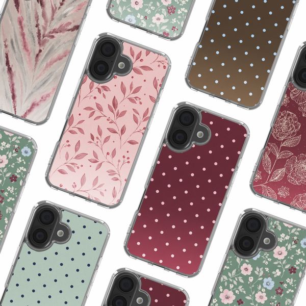 imoshion Design Hülle Apple iPhone 16 - Berry Love
