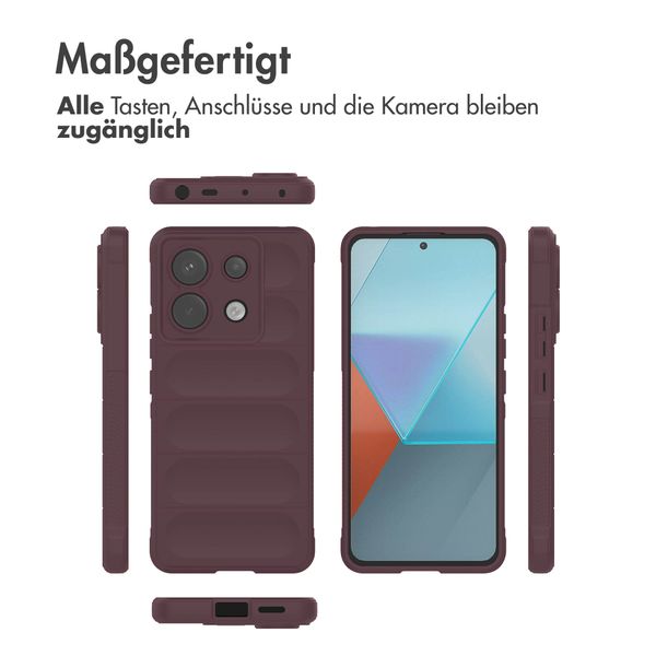 imoshion EasyGrip Back Cover für das Xiaomi Redmi Note 13 Pro (5G) - Aubergine