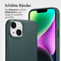 Accezz 2-in-1 Klapphülle aus Leder mit MagSafe für das iPhone 14 - Cedar Green