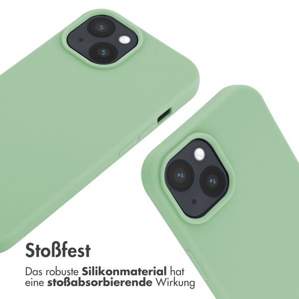 imoshion SilikonHülle mit Band Apple iPhone 15 - Grün