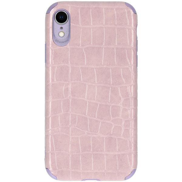 My Jewellery Croco Soft Case Back Cover iPhone Xr - Violett