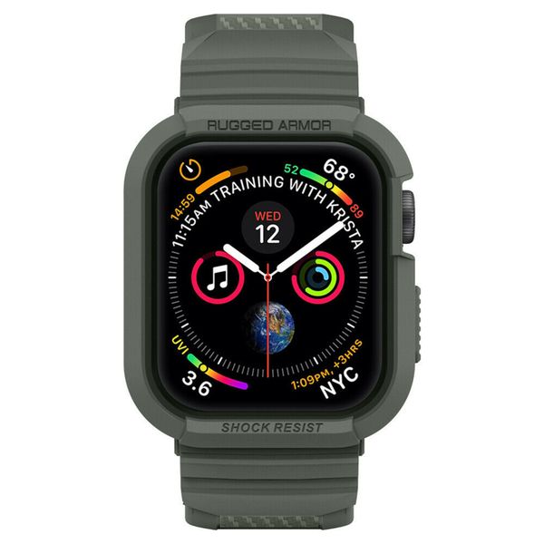 Spigen Rugged Armor™ Pro Case Grün für die Apple Watch 44 mm / 45 mm