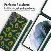 imoshion SilikonHülle design mit Band Samsung Galaxy S21 - Avocado Green