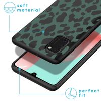 imoshion Design Hülle Samsung Galaxy A41 - Leopard - Grün / Schwarz