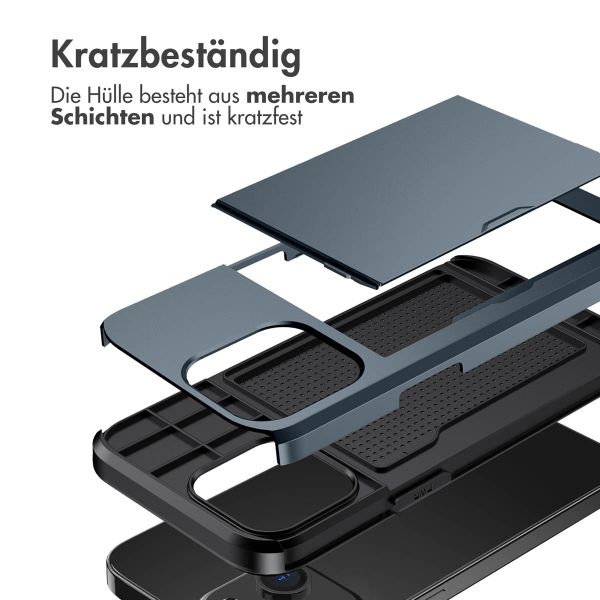 imoshion Backcover mit Kartenfach Apple iPhone 13 - Dunkelblau