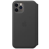 Apple Leather Folio Klapphülle Schwarz für das Apple iPhone 11 Pro