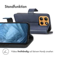 imoshion Luxuriöse Klapphülle Motorola Moto G15 / G15 Power - Dunkelblau