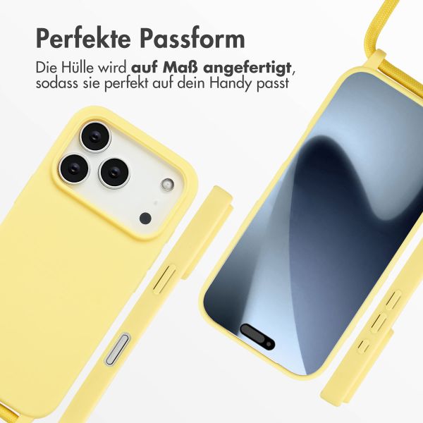 imoshion SilikonHülle mit Band Apple iPhone 17 Pro - Gelb