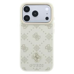 Guess 4G Metal Logo Back Cover MagSafe Apple iPhone 18 Pro / 17 Pro - Beige