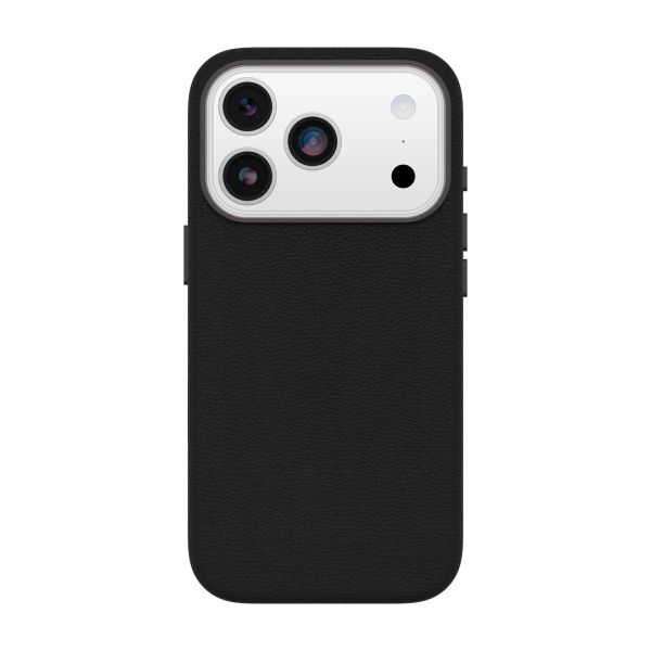 OtterBox Symmetry Cactus Leder Back Cover MagSafe Apple iPhone 17 Pro - Noir Ash