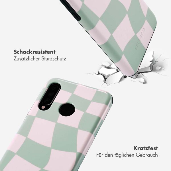 Selencia Vivid Tough Back Cover für das Huawei P30 Lite - Groovy Sage Green