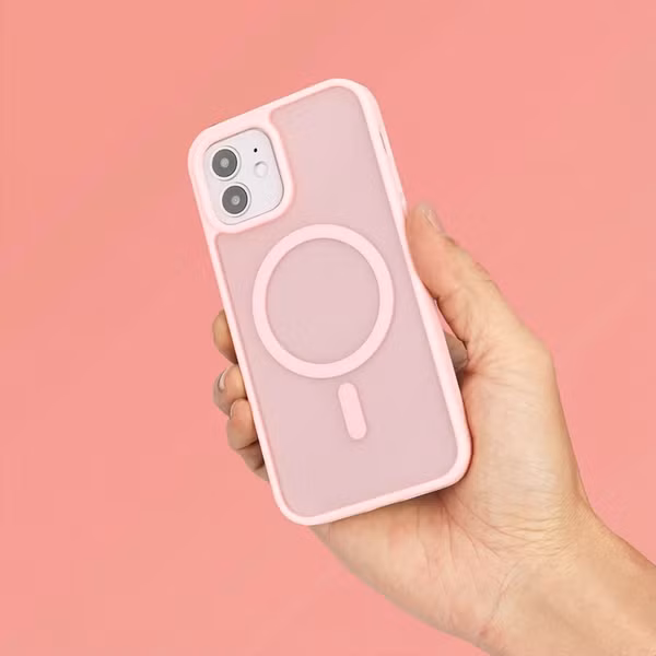 imoshion Color Guard Back Cover mit MagSafe Apple iPhone 12 (Pro) - Hellrosa