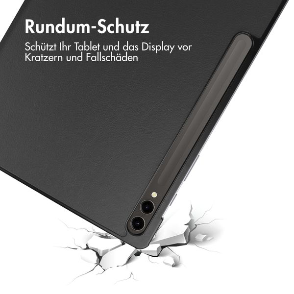 imoshion Trifold Klapphülle für das Samsung Galaxy Tab S10 Plus / Tab S9 Plus 12.4 Zoll - Schwarz