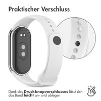 imoshion Silikon Sportarmband für Xiaomi Smart Band 8 / 9 - Weiß