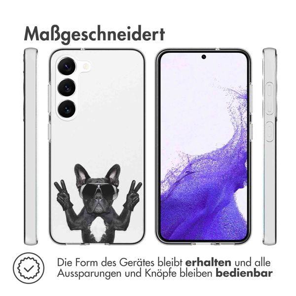 imoshion Design Hülle für das Samsung Galaxy S23 - Cool Bulldog