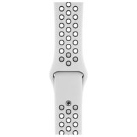 Apple Nike Sport Band Apple Watch Series 1-9 / SE - 38/40/41 mm / Series 10 - 42 mm - Pure Platinum / Black