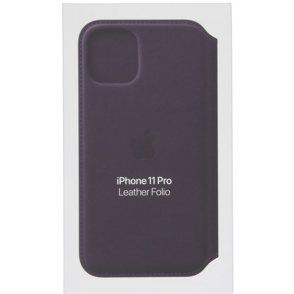 Apple Leather Folio Klapphülle Violett für das Apple iPhone 11 Pro