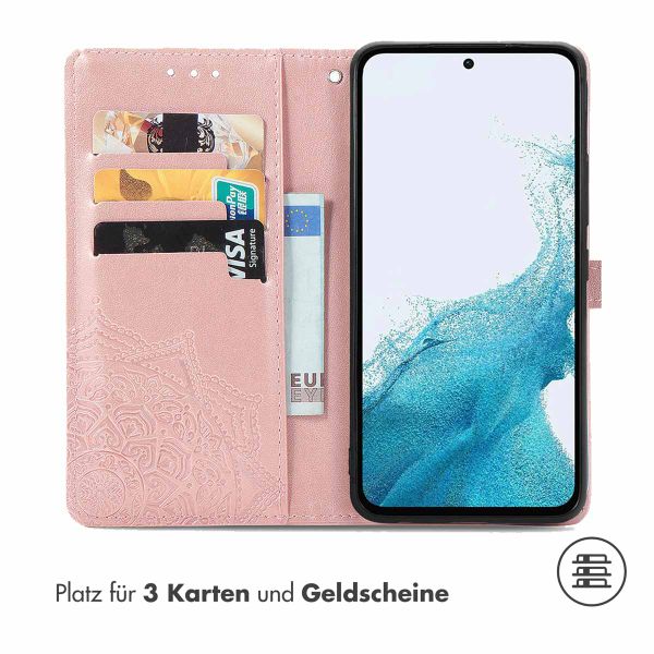 imoshion Mandala Klapphülle für das Samsung Galaxy A34 (5G) - Rose Gold