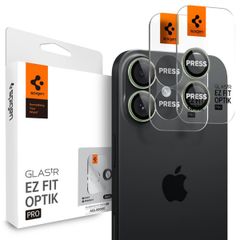 Spigen GLAStR Kamera Schutzglas 2er Pack für das Apple iPhone 17 / 16 Plus - Grün