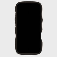 Holdit Wavy Case für das iPhone 16 - Black / Transparent