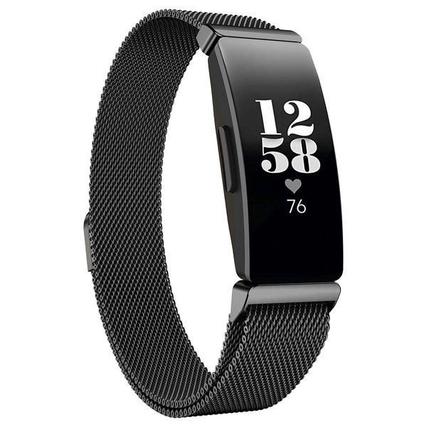 imoshion Milanese Watch Armband für die Fitbit Inspire - Schwarz