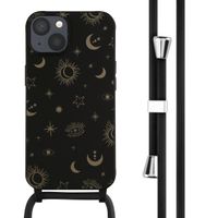 imoshion Silikonhülle design mit Band für das iPhone 13 - Sky Black