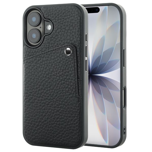 Selencia Riva Back Cover mit Kartenfach Apple iPhone 17 - Schwarz