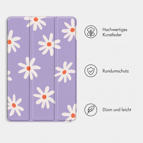 imoshion Design Trifold Klaphülle Samsung Galaxy Tab S11 - Flowers Distance