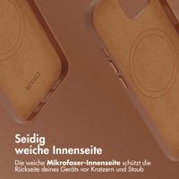 Accezz MagSafe Leather Backcover Apple iPhone 15 - Sienna Brown