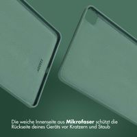 Accezz Liquid Silicone Back Cover mit Stifthalter Apple iPad Pro 11 (2022 / 2021 / 2020 / 2018) - Dunkelgrün