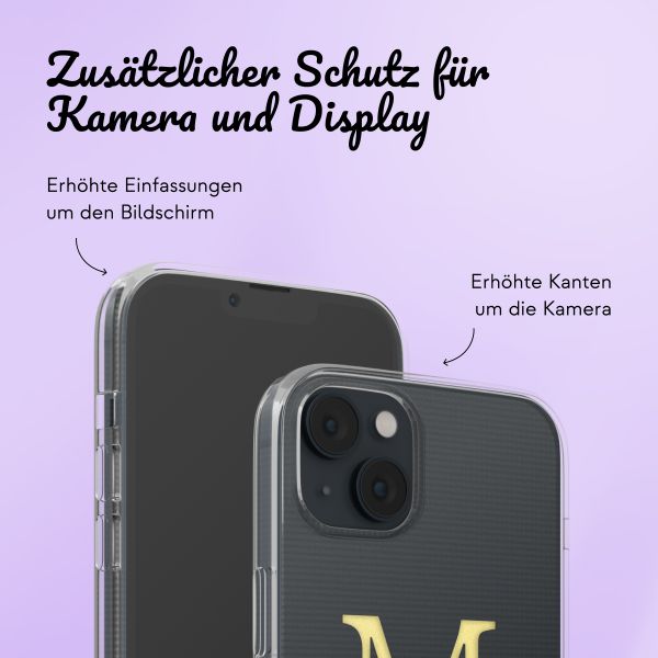 Personalisierte Hülle mit Buchstaben iPhone 13 - Transparent